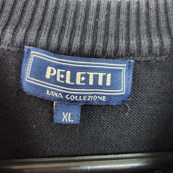 Vintage Peletti Cropped Sweater Size XL Coogi Vibes Lana - Picture 3 of 7